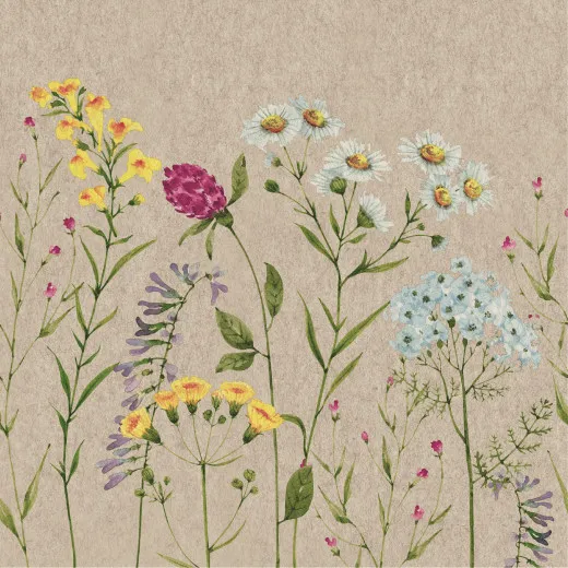 Servietten - Blumenfeld - 100% Recycling