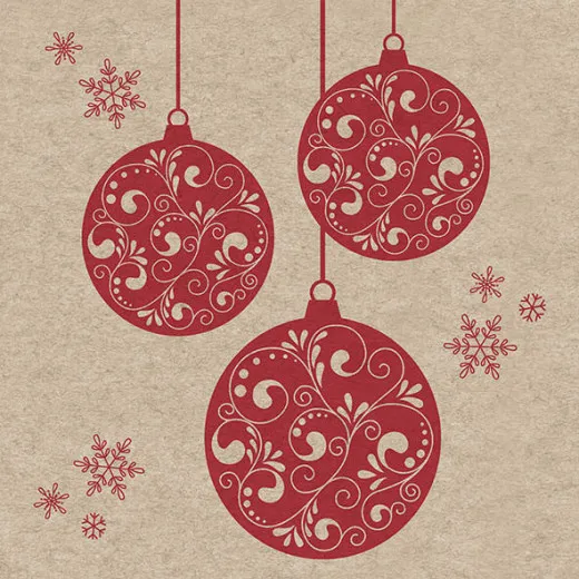 Napkins - Baubles - 100% of recycling
