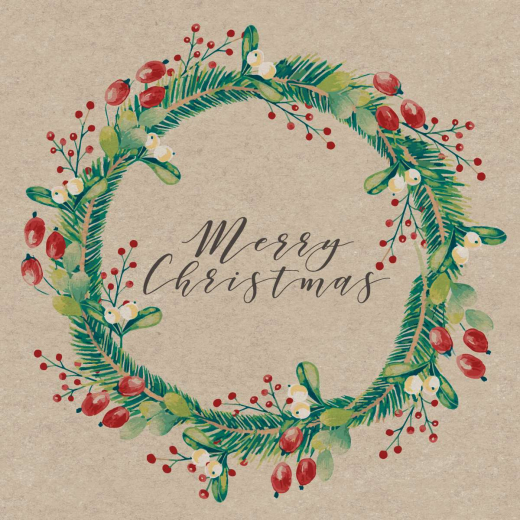 Servietten - Merry Christmas - 100% Recycling
