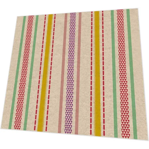 Servietten - Bunte Streifen - 100% Recycling