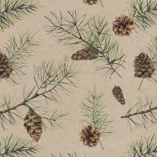 Napkins - Pinecone elegance - 100% of recycling