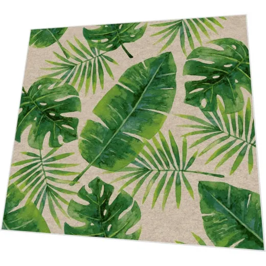 Servietten - Tropische Blätter - 100% Recycling
