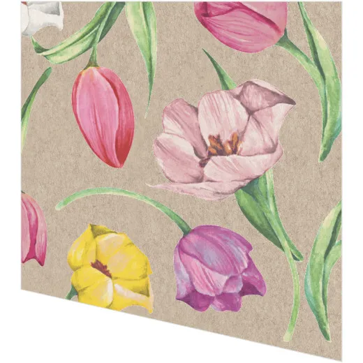 Servietten - Tulpenblüten - 100% Recycling