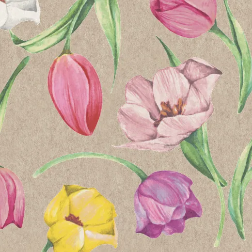 Servietten - Tulpenblüten - 100% Recycling