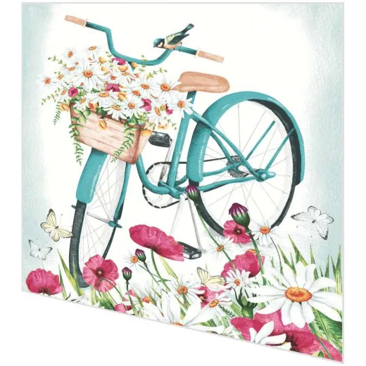 Servietten - Romantisches Fahrrad