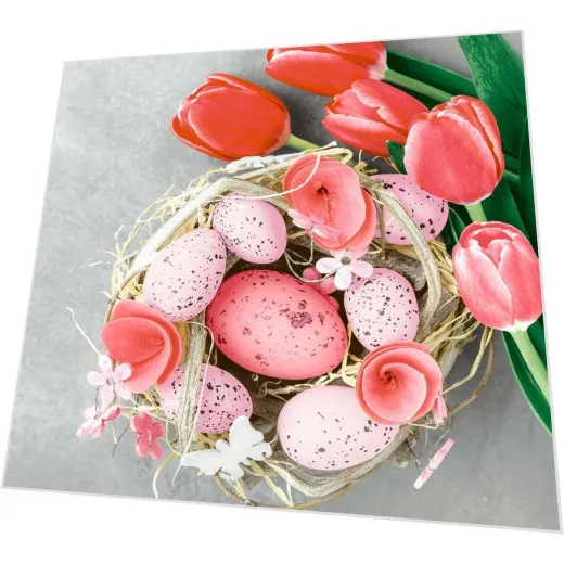 Servietten - Rosa Ostern