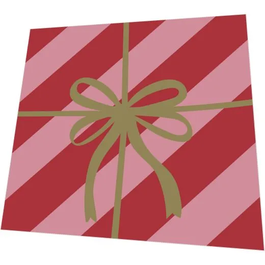 Servietten - Rotes Geschenk