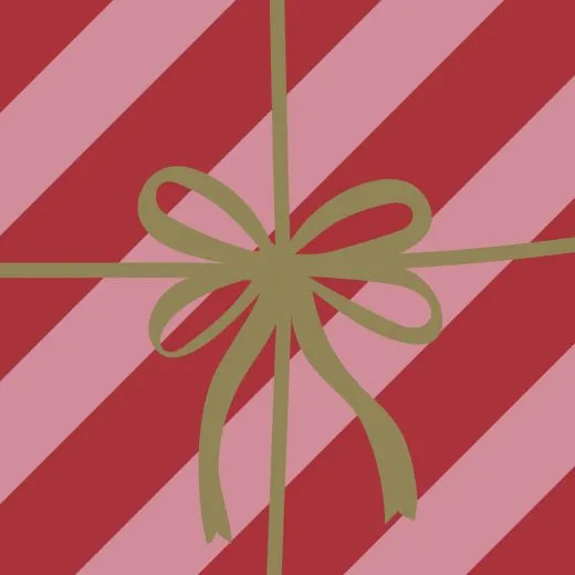 Servietten - Rotes Geschenk Servietten - Rotes Geschenk