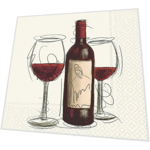 Servietten - Rotwein