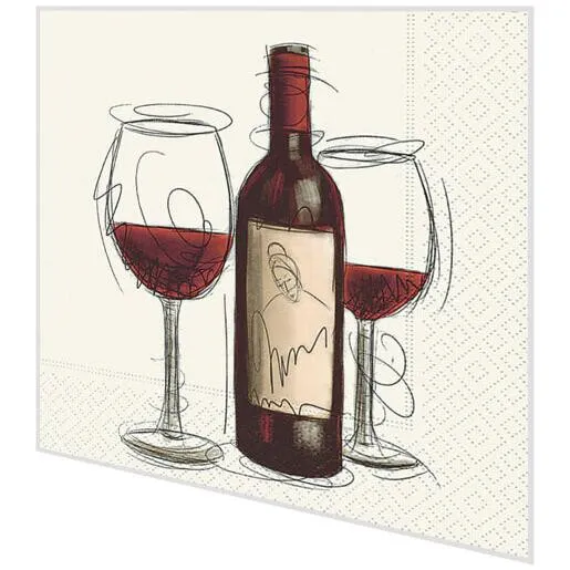 Servietten - Rotwein