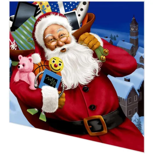 Servietten - Santa mit Spielzeug