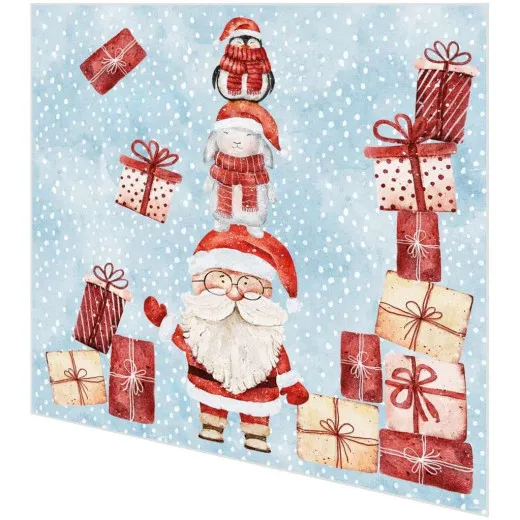 Servietten - Santas Helfer mit Geschenken