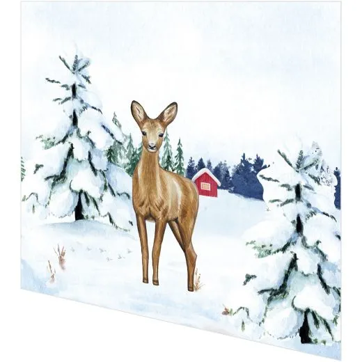 Servietten - Schneehirsch