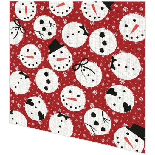 Servietten - Schneemann-Muster