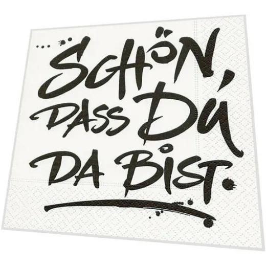 Servietten - Schön, dass du da bist