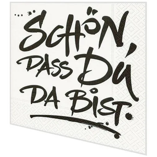 Servietten - Schön, dass du da bist