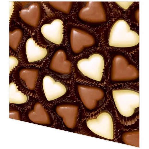Servietten - Schokoladenherzen