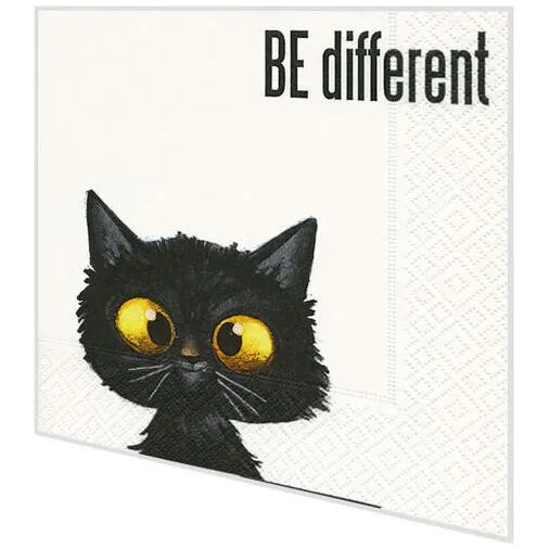 Servietten - Schwarze Katze