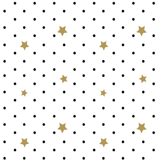 Napkins - Black Stars