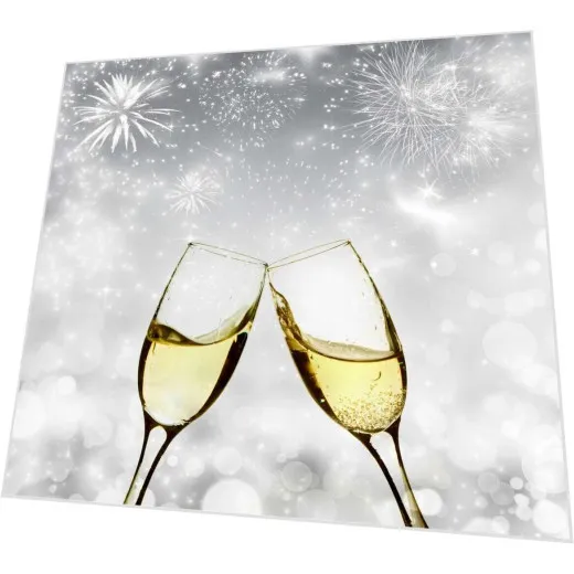 Servietten - Zwei Sektgläser