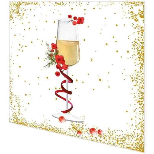 Servietten - Sektglas