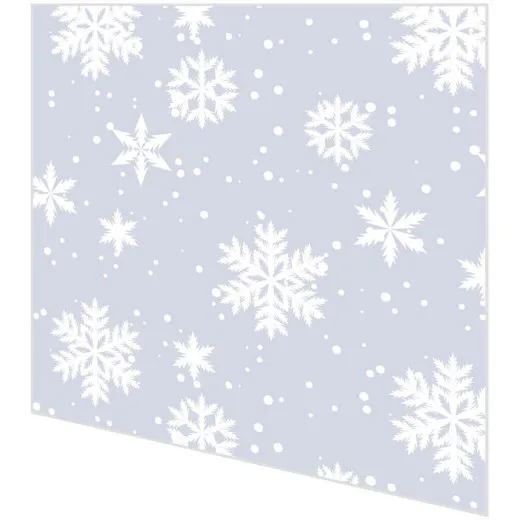 Servietten mit Prägung - Schnee Silber