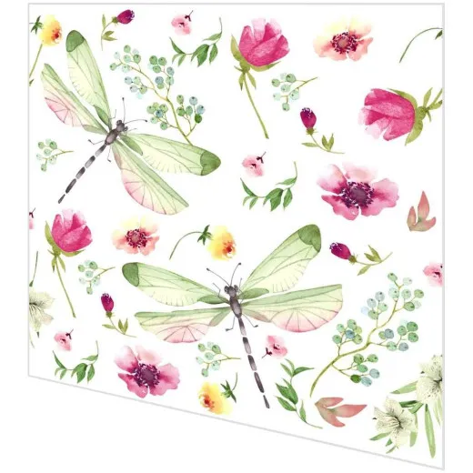 Servietten - Sommerfeld mit Libellen