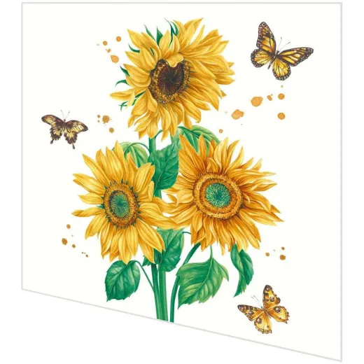 Servietten - Sonnenblumen Blüte