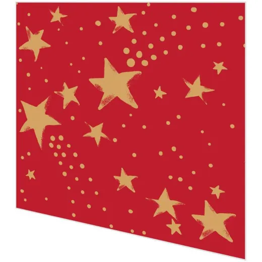Servietten - Sterne auf Rot