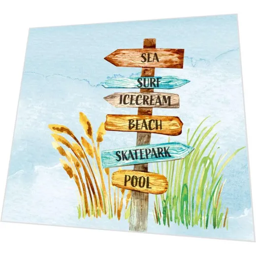 Servietten - Strandschilder