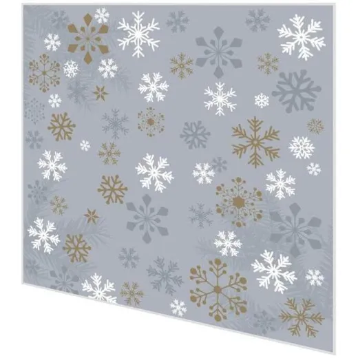 Servietten - Traditioneller Schnee grau