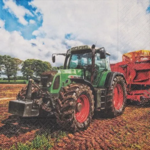 Servietten - Traktor realistisch