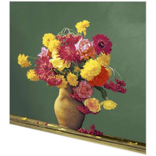 Servietten - Vase mit Herbstblumen