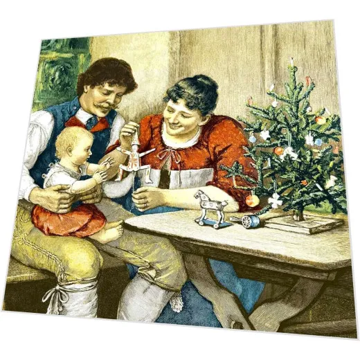 Servietten - Vintage-Familie