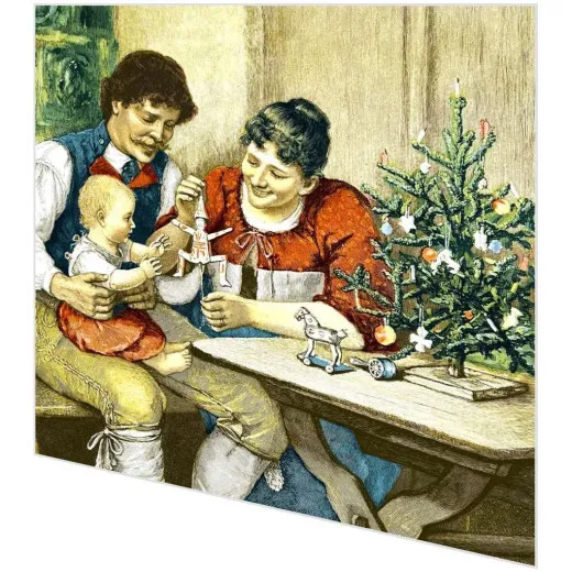 Servietten - Vintage-Familie