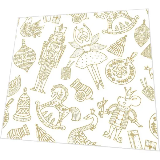 Servietten mit Prägung - Vintage Weihnachten