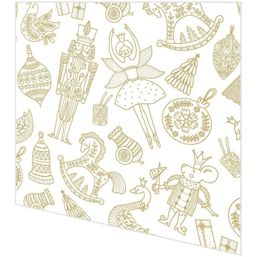 Servietten mit Prägung - Vintage Weihnachten