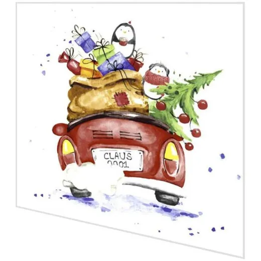 Servietten - Weihnachtsfahrt