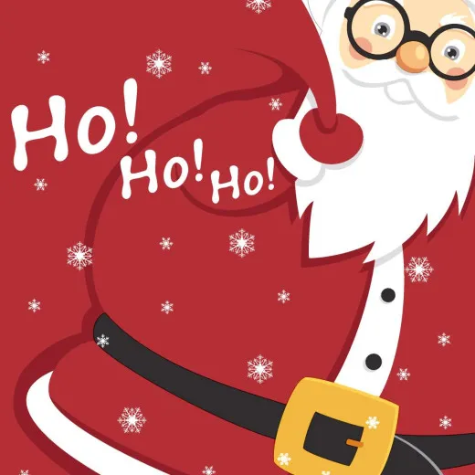 Servietten - Weihnachtsmann Ho Ho Ho