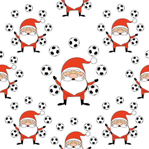 Napkins - Juggle Santa Pattern