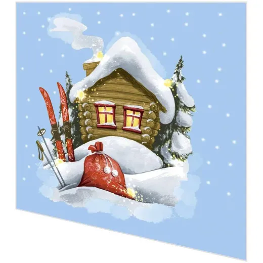 Servietten - Winterhütte