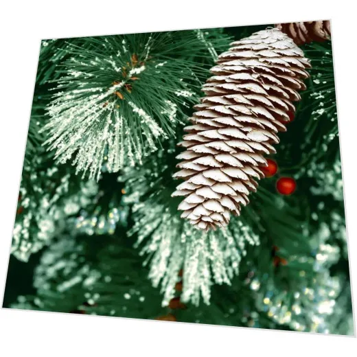 Servietten - Zapfen am Baum