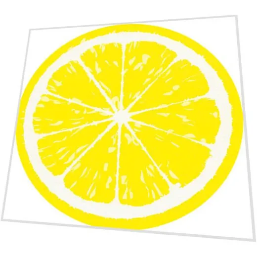 Servietten gestanzt - Zitrone