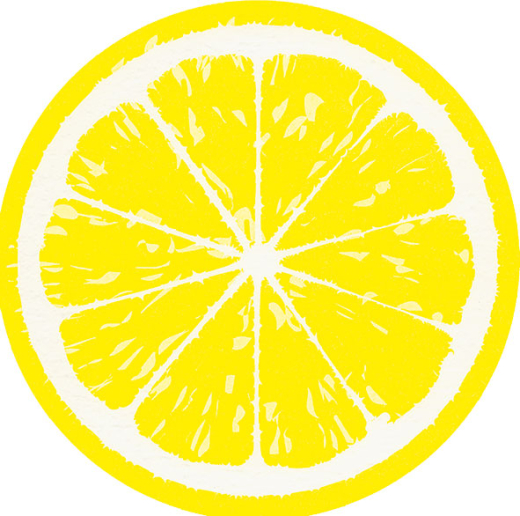 Napkins punched in form - Lemon