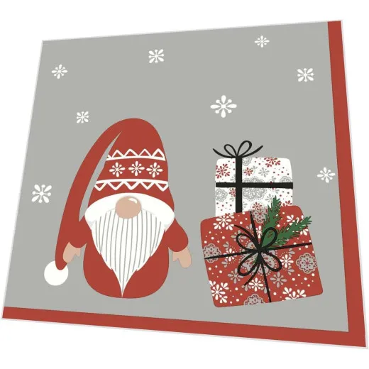 Napkins - Gnome with gifts