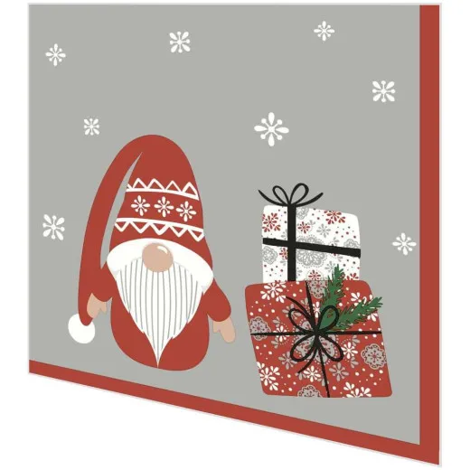 Napkins - Gnome with gifts