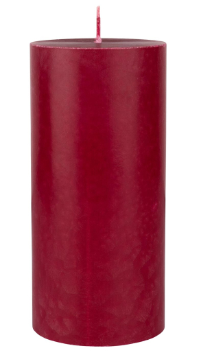 Stumpenkerze - Bordeaux 15cm - 1 Stück - 50h