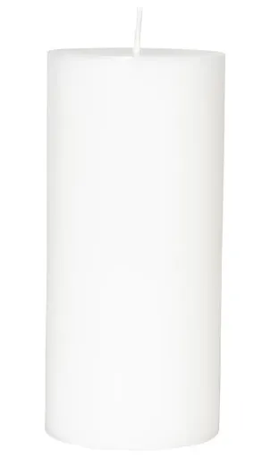 Stumpenkerze - Weiß 15cm - 1 Stück - 50h