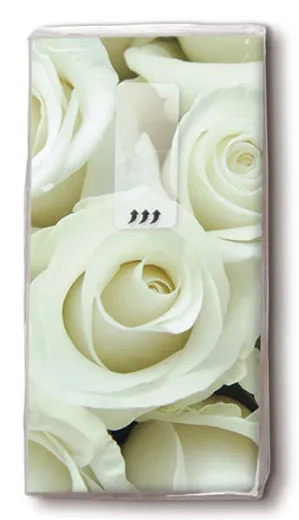 Taschentücher - Weiße Rosen Taschentücher - Weiße Rosen