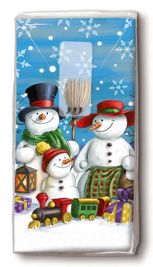 Handkerchiefs - Snowman family